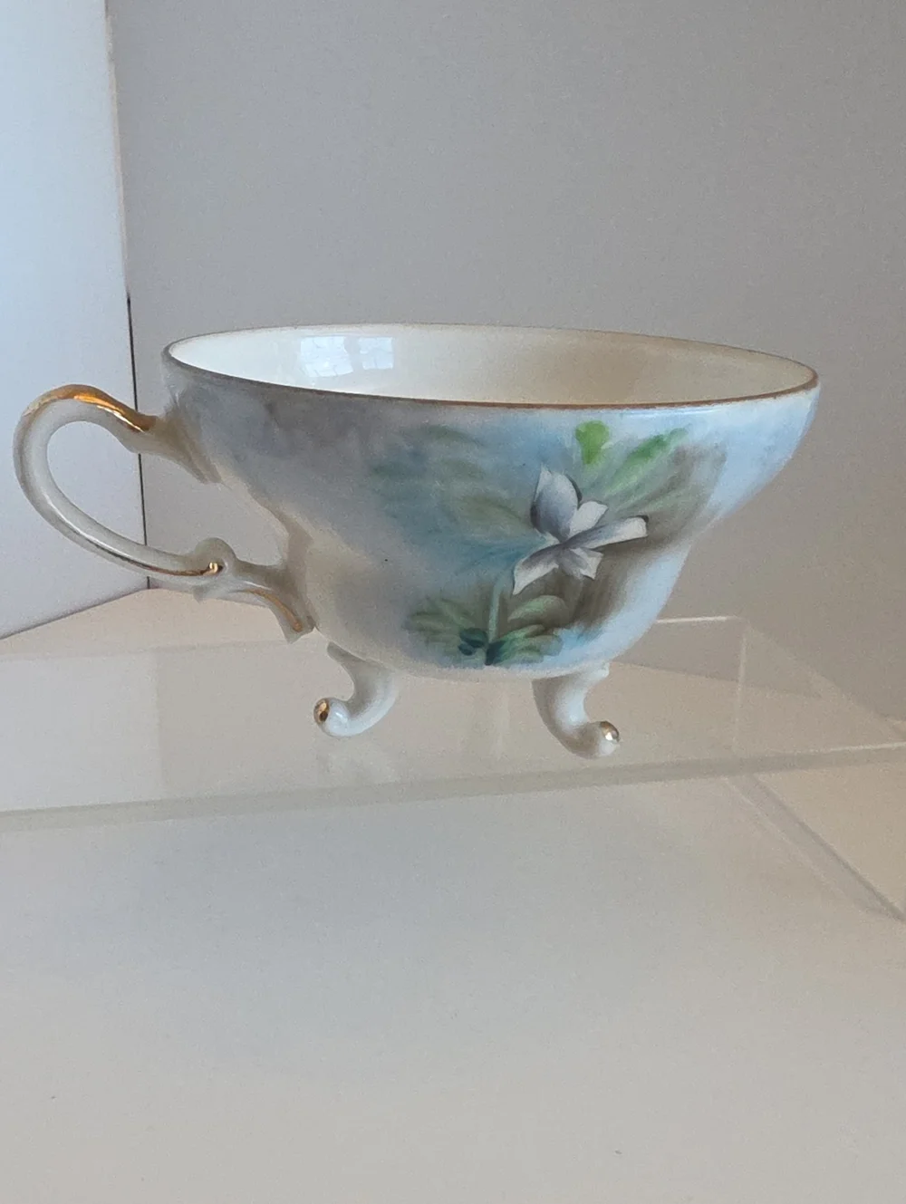 Vintage Norcrest Fine China Teacup NW-8/341 Colorado Columbine Hand Painted